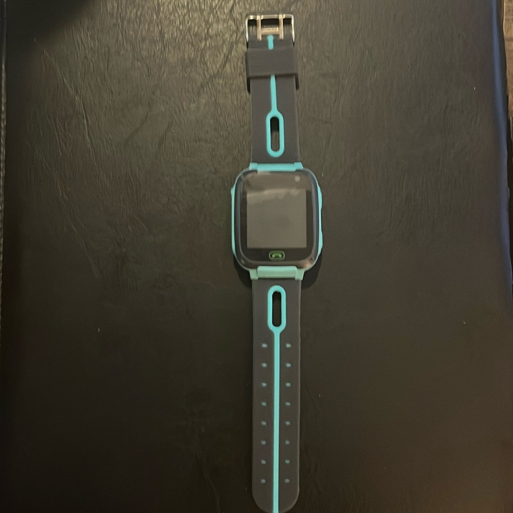 Smart Wearable Light Green and Black Watch